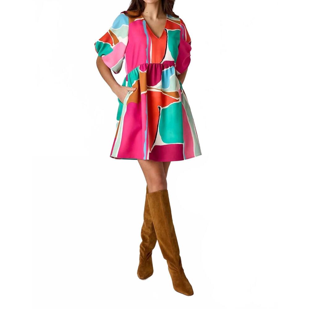 NEW CROSBY BY MOLLIE BURCH gigi mini dress in pink